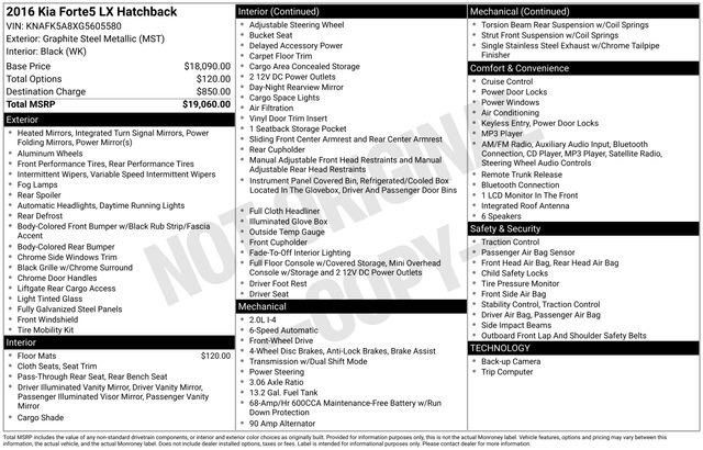 Used 2016 Kia Forte LX image 5