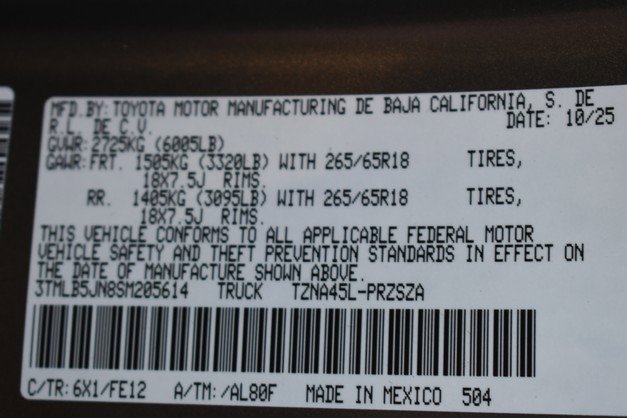 New 2025 Toyota Tacoma TRD Sport image 15