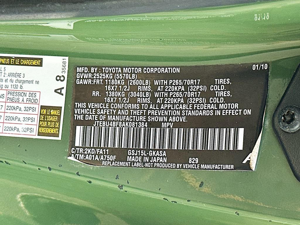 Used 2010 Toyota FJ Cruiser 4WD image 26