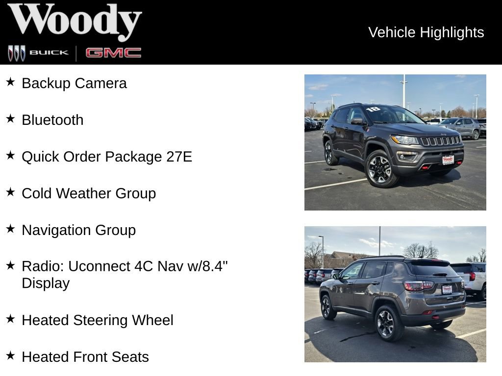 Used 2018 Jeep Compass Trailhawk w/ Navigation Group image 3