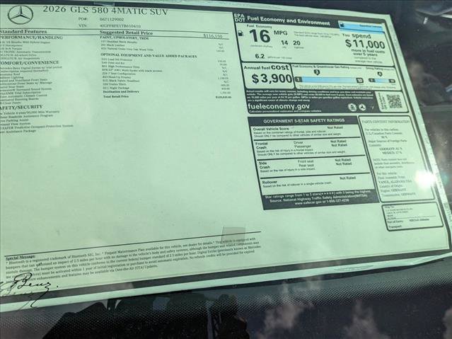 New 2026 Mercedes-Benz GLS 580 4MATIC image 16
