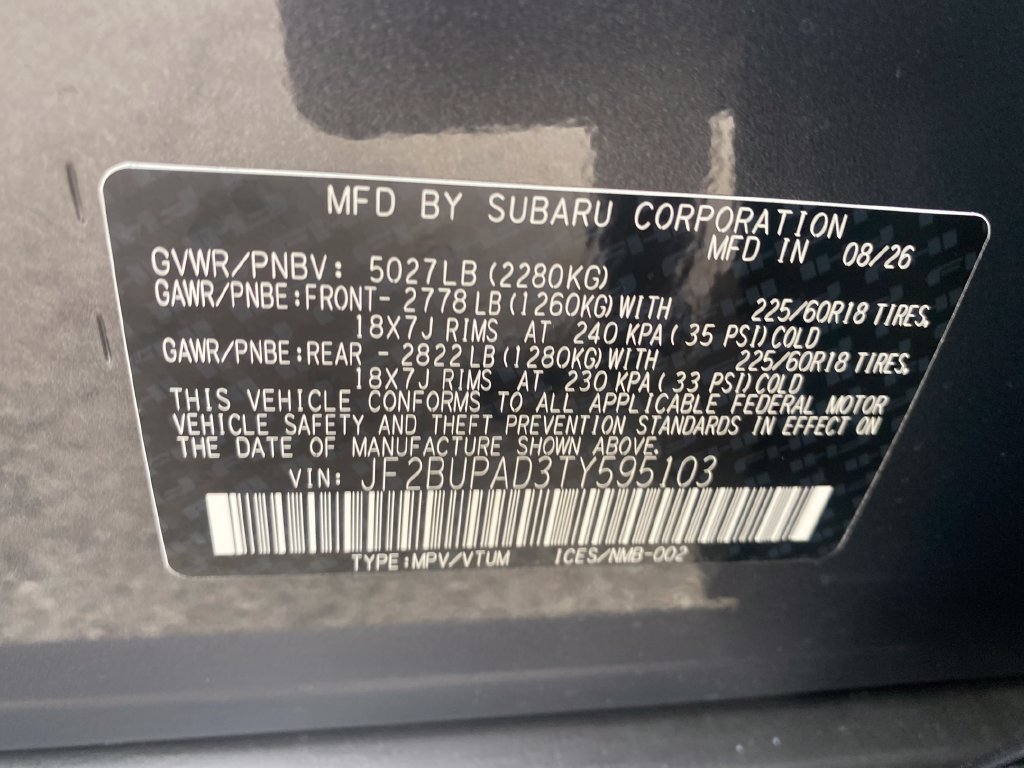 New 2026 Subaru Outback Premium AWD/4WD image 25
