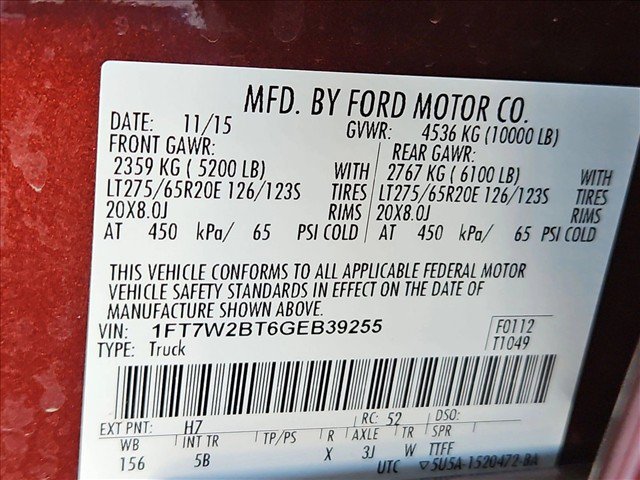 Used 2016 Ford F250 Lariat w/ Lariat Ultimate Package AWD/4WD image 15
