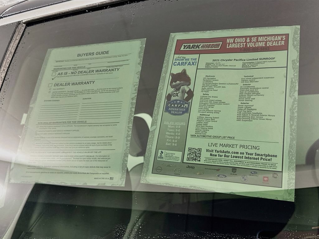 Certified 2021 Chrysler Pacifica Limited w/ Premium & Safety Sphere Group AWD/4WD image 15