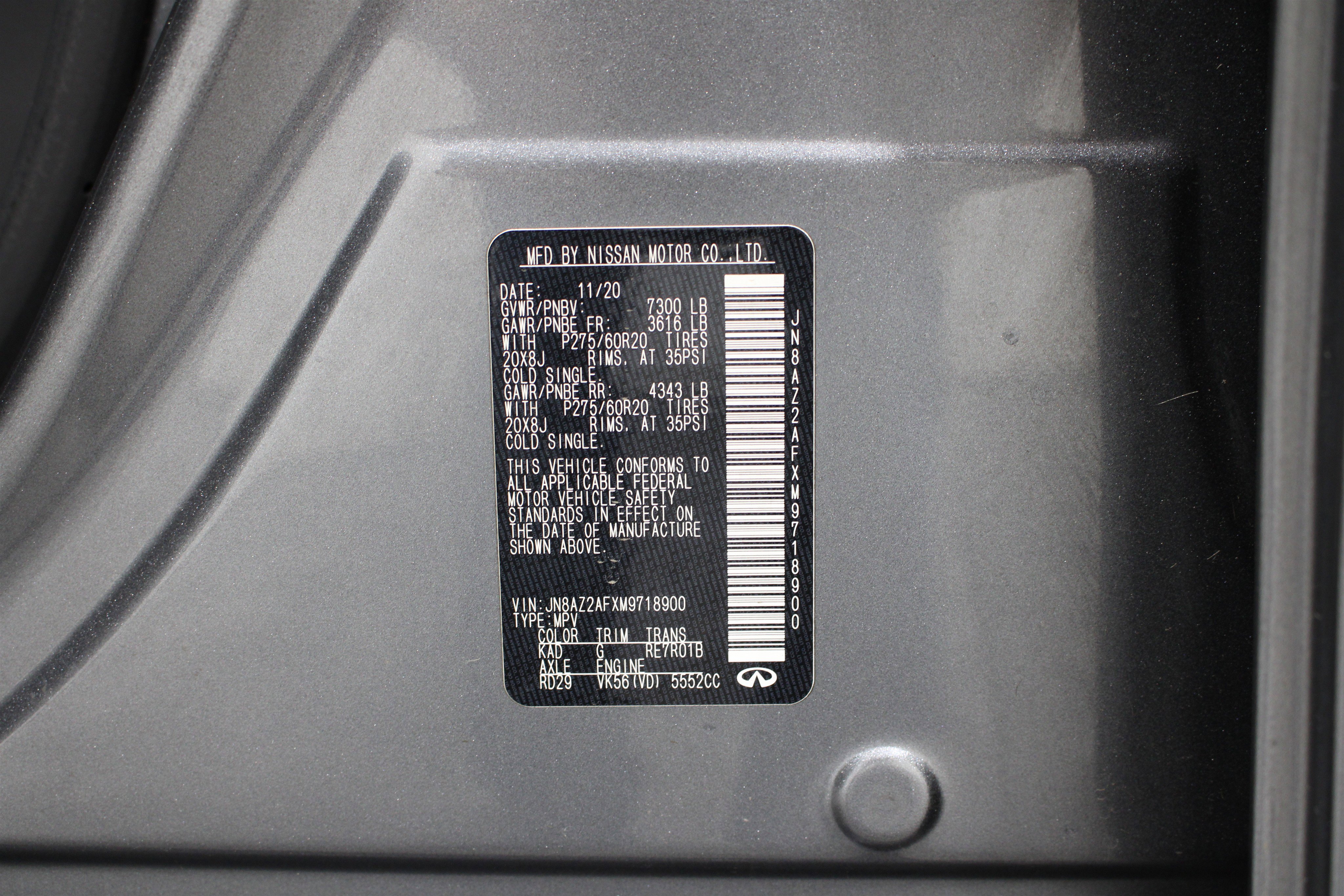 Used 2021 INFINITI QX80 Luxe RWD image 40