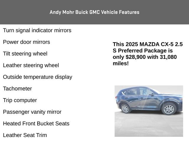 Used 2025 MAZDA CX-5 AWD 2.5 S w/ Preferred Package image 12