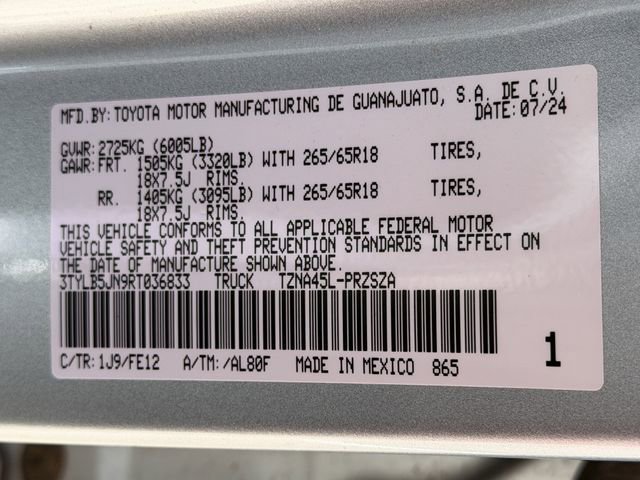 Certified 2024 Toyota Tacoma TRD Sport image 32