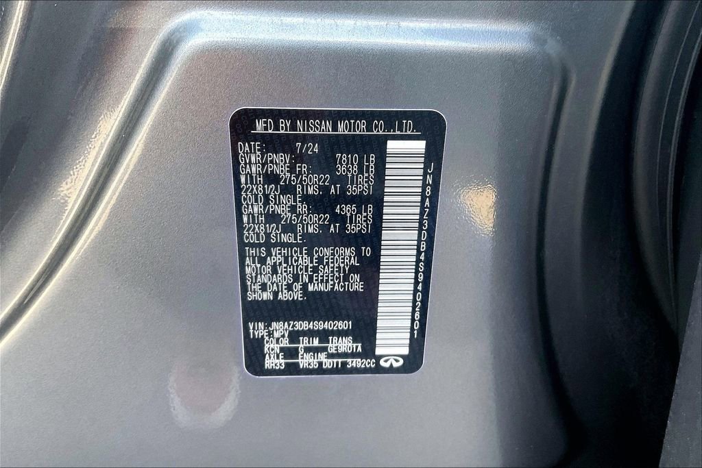 Used 2025 INFINITI QX80 Sensory AWD/4WD image 21