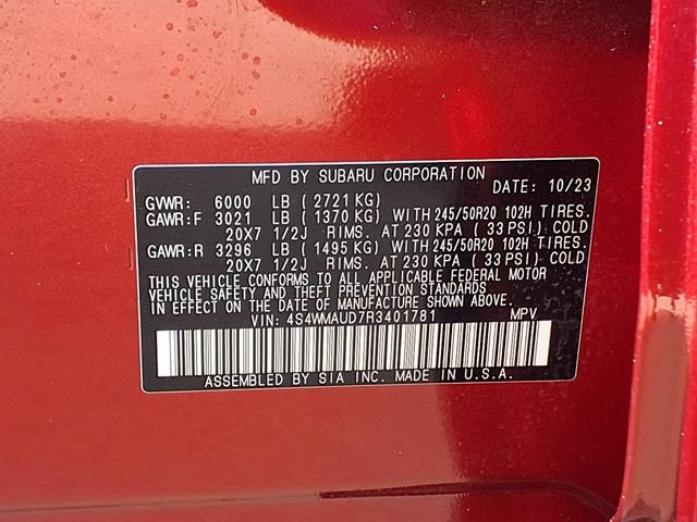 Certified 2024 Subaru Ascent Limited w/ Technology Package AWD/4WD image 10