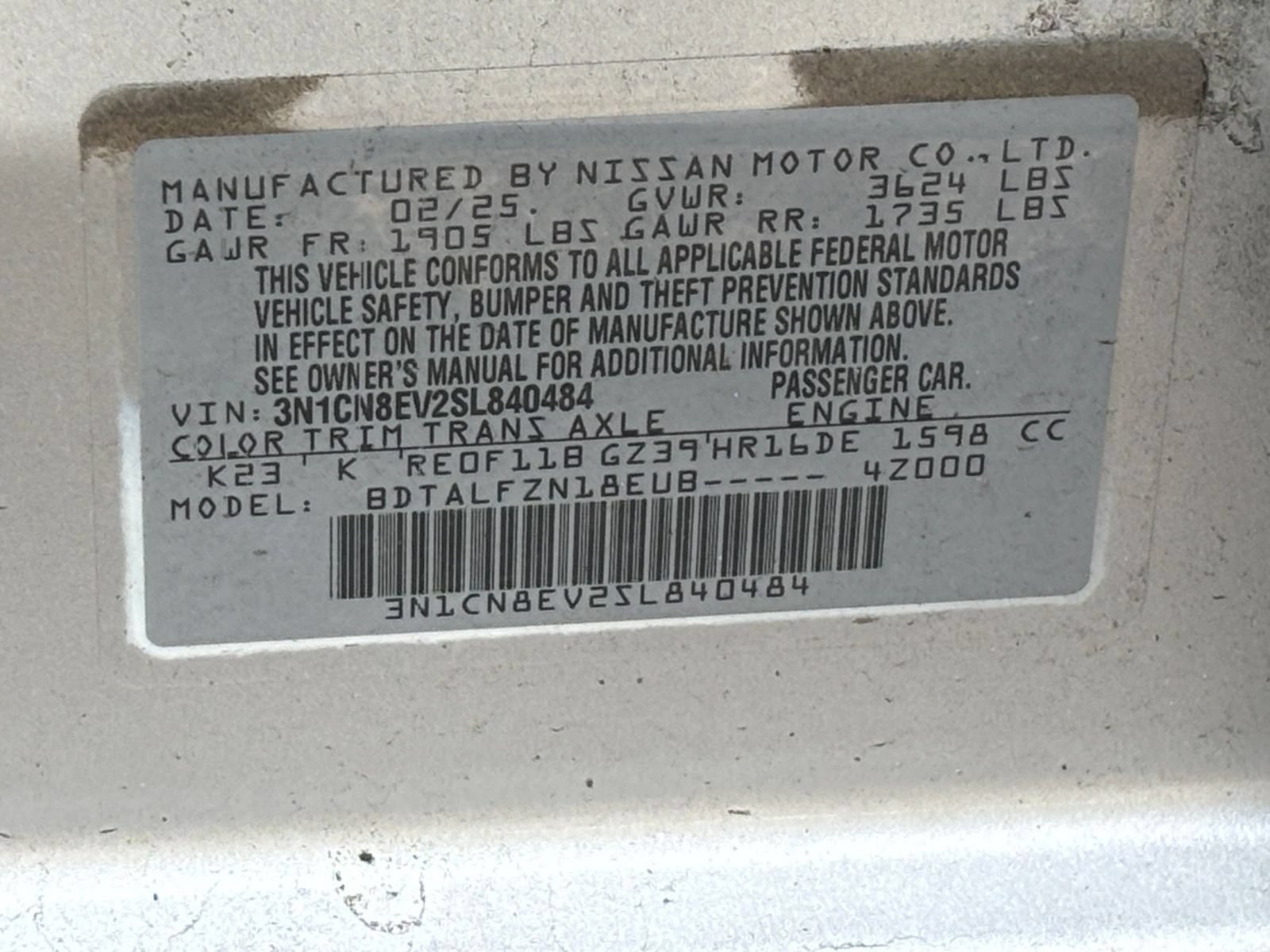 Used 2025 Nissan Versa SV FWD image 26