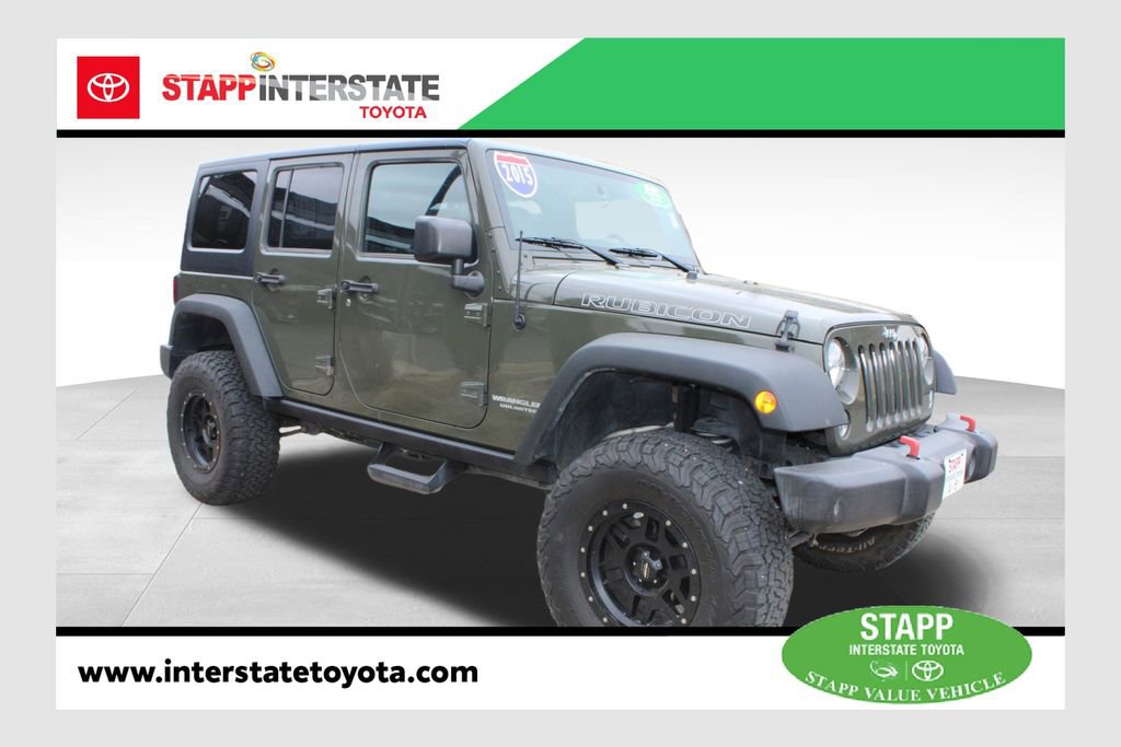Used 2015 Jeep Wrangler Unlimited Rubicon w/ Connectivity Group AWD/4WD image 1