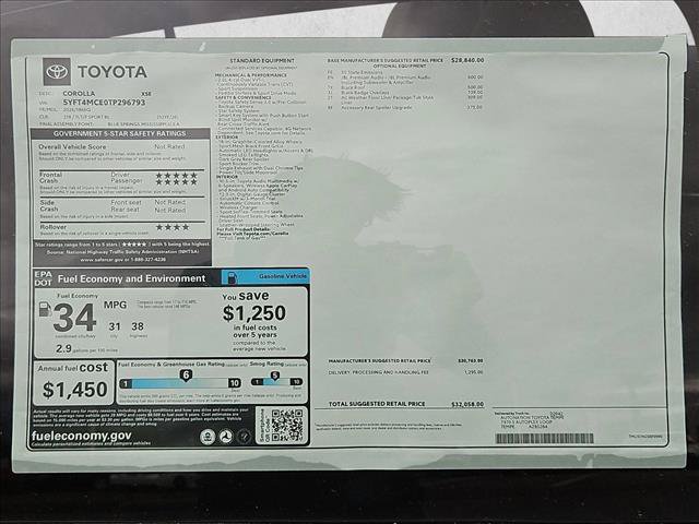 New 2026 Toyota Corolla XSE FWD image 17