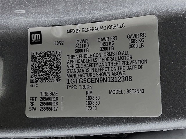 Used 2022 GMC Canyon Elevation w/ Trailering Package image 11