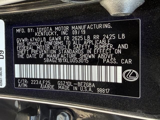 Used 2020 Lexus ES 350 F Sport w/ Accessory Package 2 FWD image 29