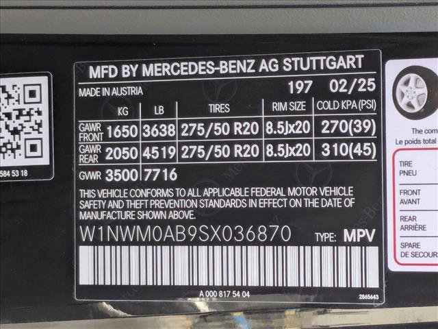 New 2025 Mercedes-Benz G 580 w/ EQ Technology image 19
