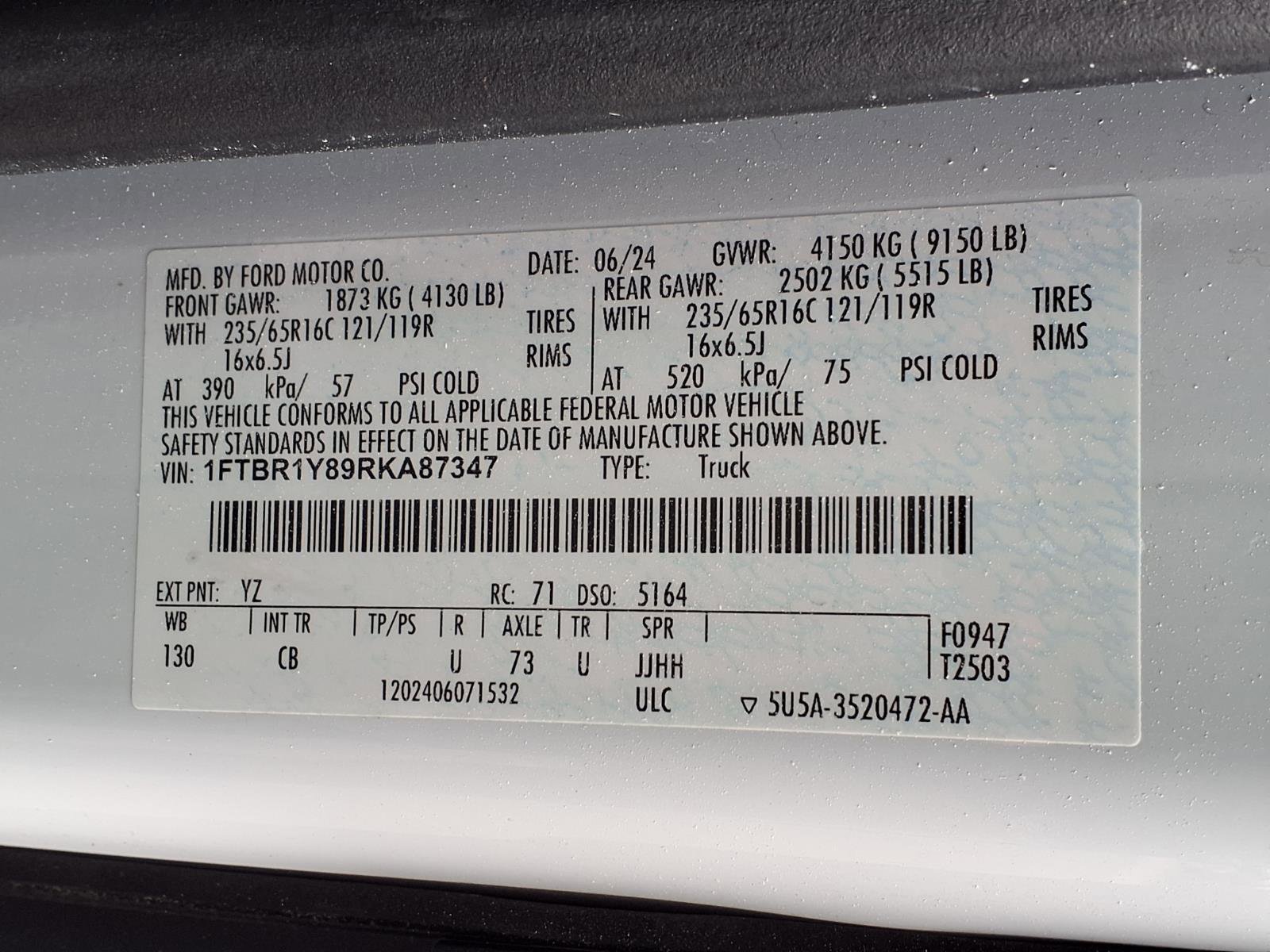 Used 2024 Ford Transit 250 Low Roof w/ Exterior Upgrade Package RWD image 24