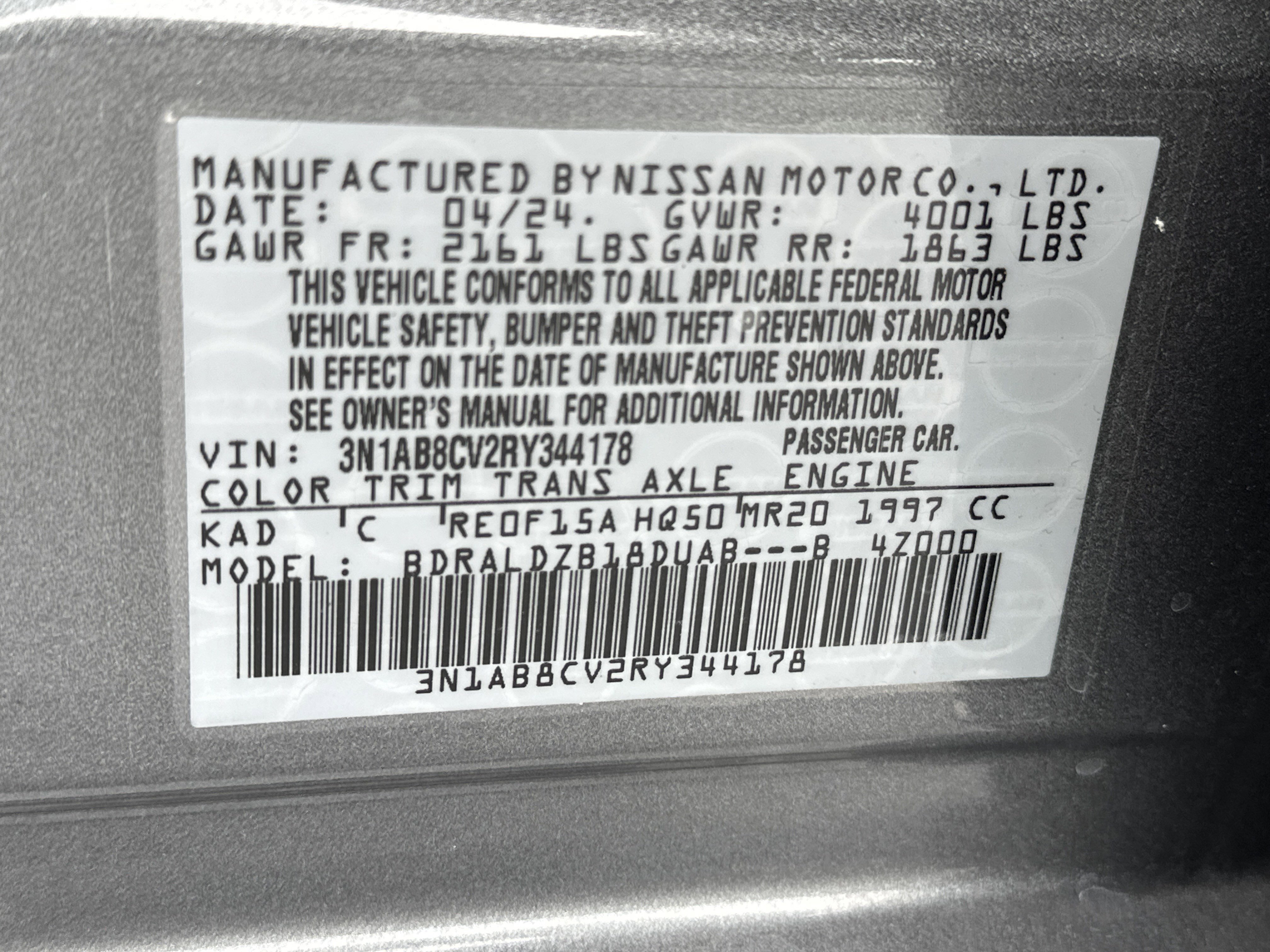 Used 2024 Nissan Sentra SV w/ SV Premium Package FWD image 29