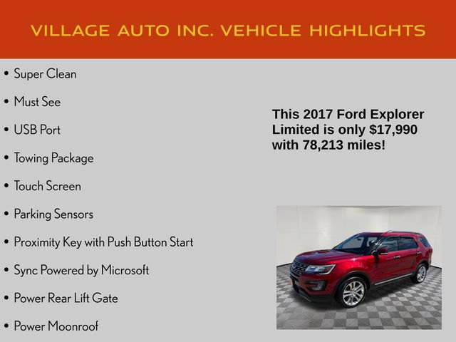 Used 2017 Ford Explorer Limited w/ Equipment Group 301A AWD/4WD image 7