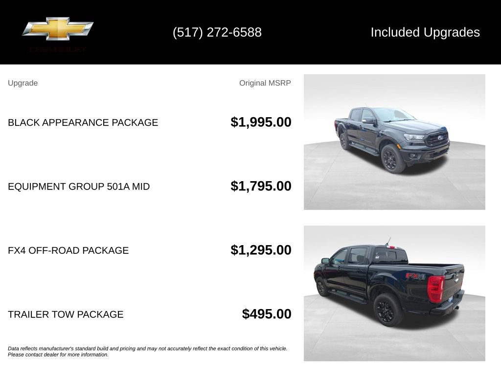 Used 2019 Ford Ranger Lariat w/ Black Appearance Package AWD/4WD image 5