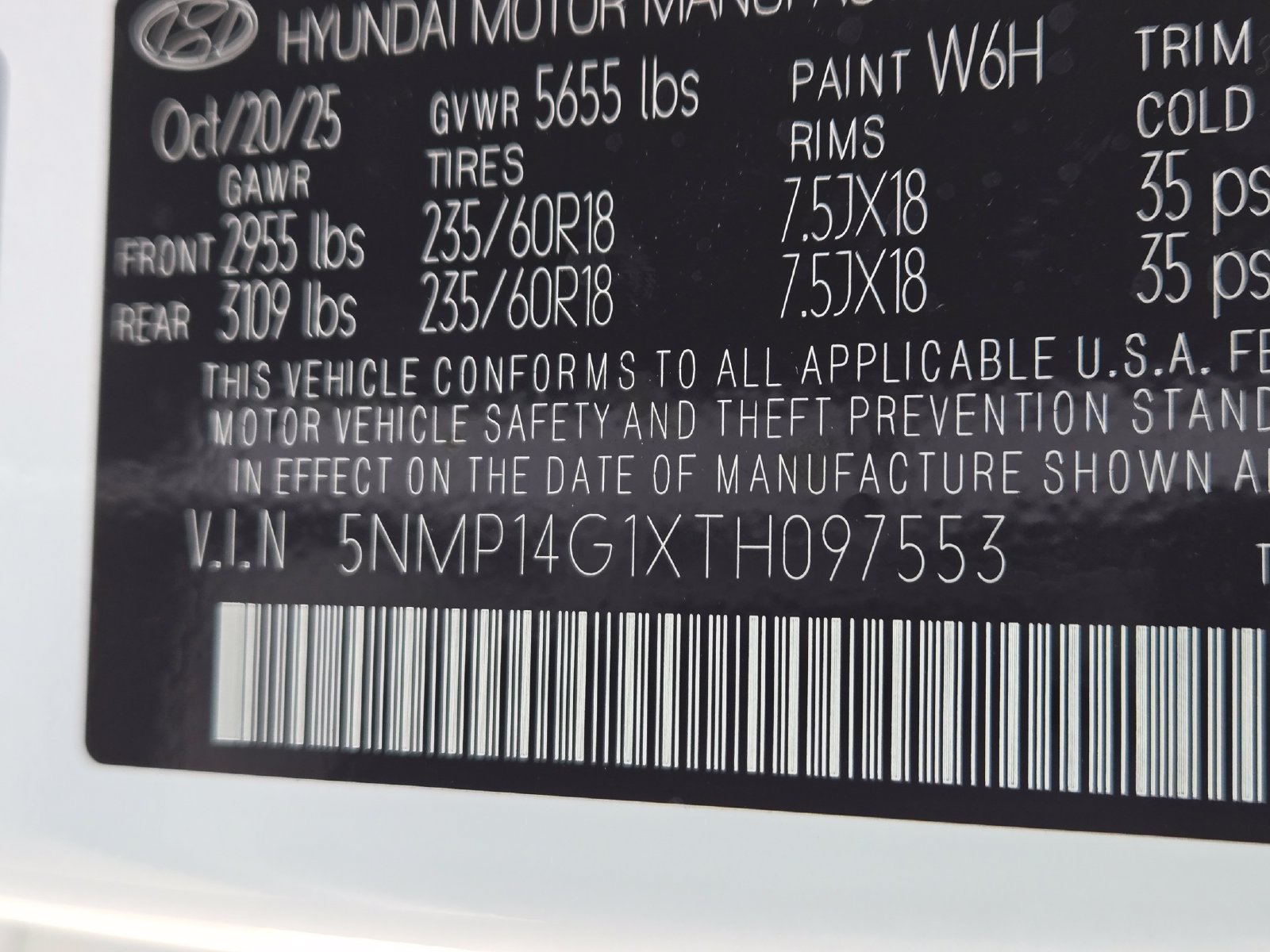Certified 2026 Hyundai Santa Fe SE FWD image 23