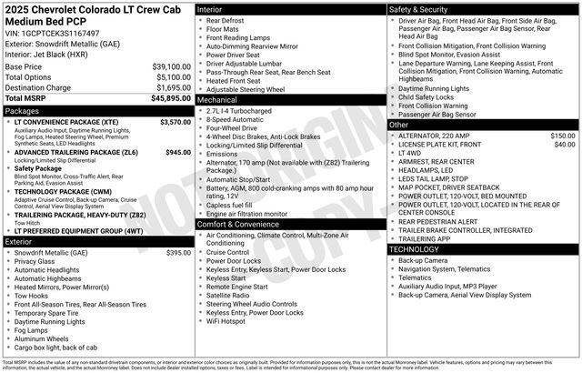 Used 2025 Chevrolet Colorado LT w/ LT Convenience Package image 10