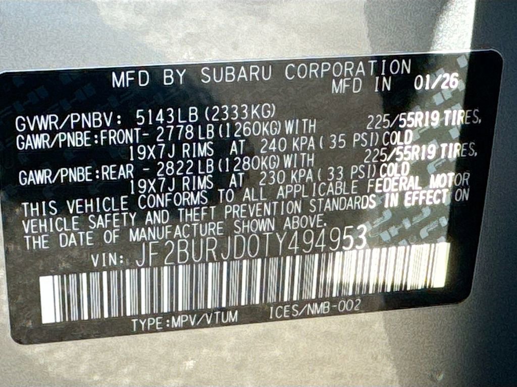 New 2026 Subaru Outback Touring XT image 42