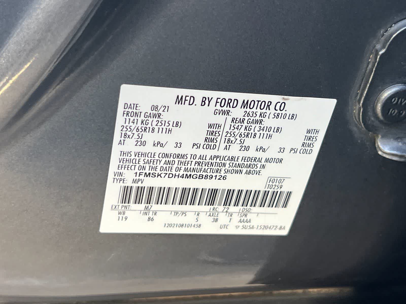 Used 2021 Ford Explorer XLT RWD image 32