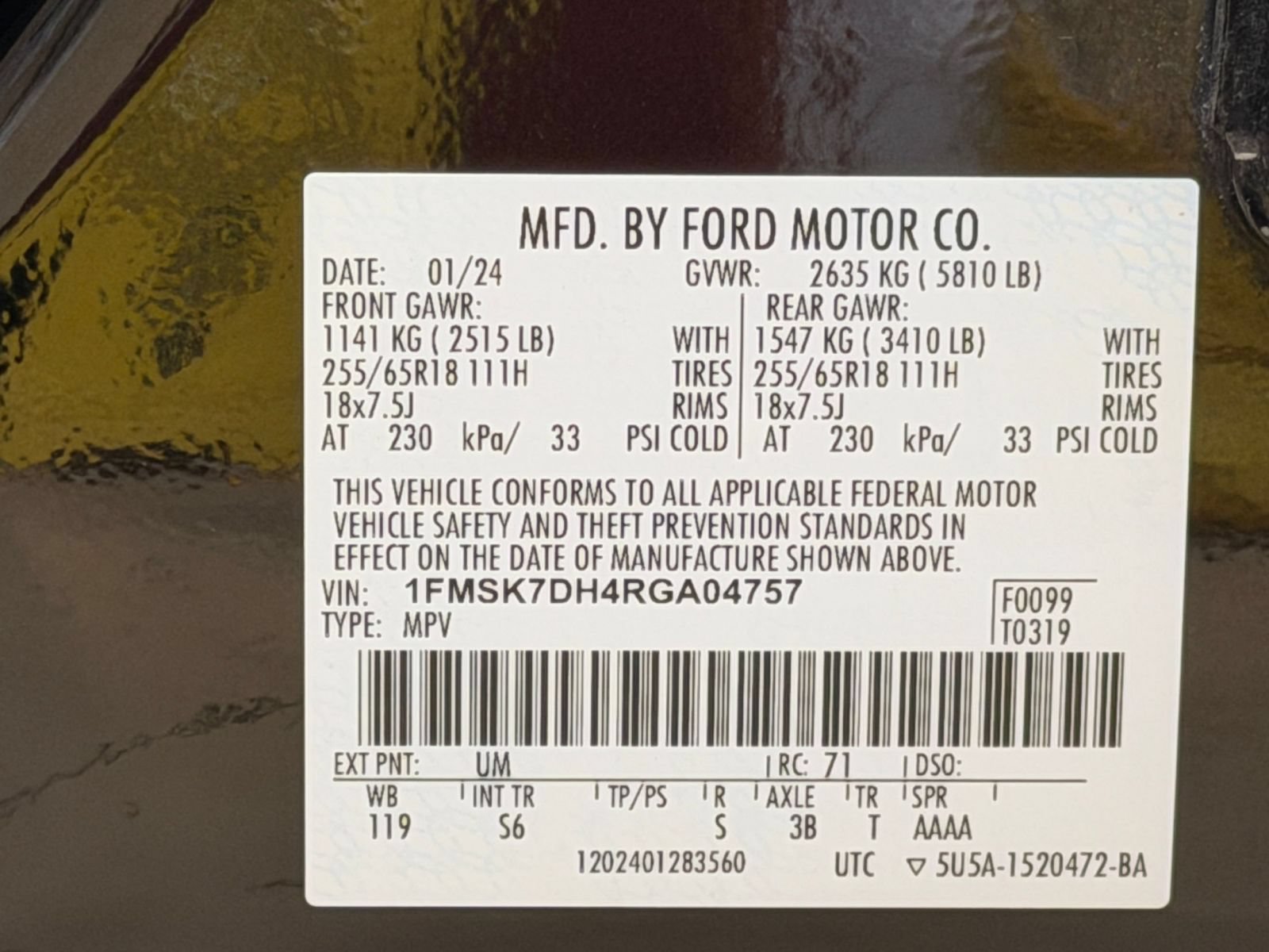 Used 2024 Ford Explorer XLT w/ Equipment Group 202A RWD image 32