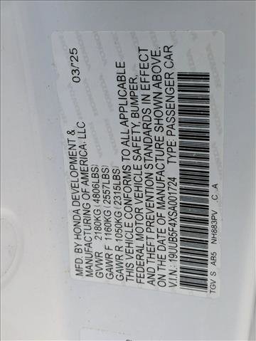 Certified 2025 Acura TLX w/ Technology Package image 23