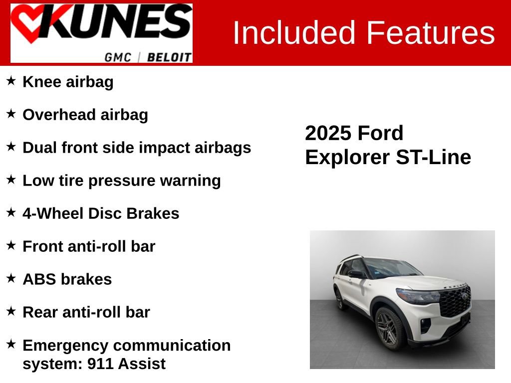 Used 2025 Ford Explorer ST-Line w/ ST-Line Street Pack AWD/4WD image 3