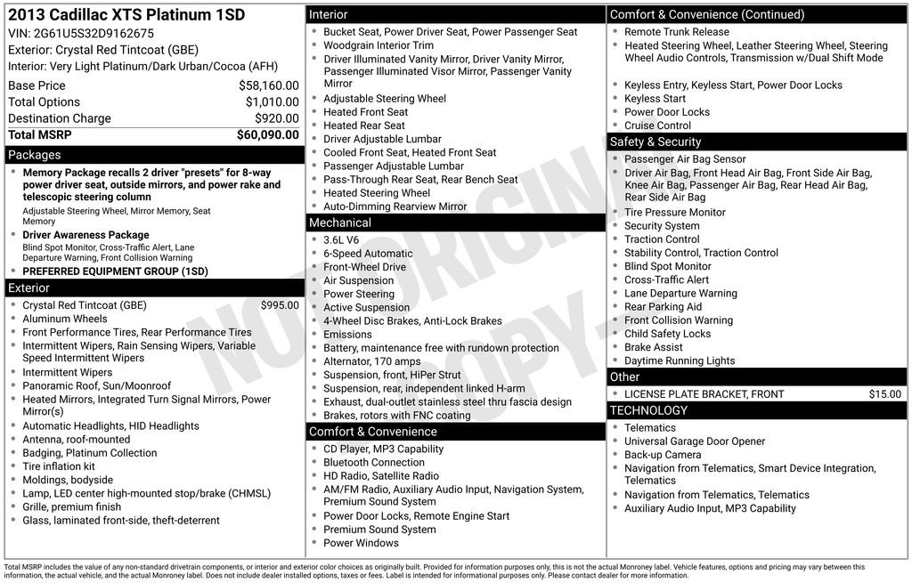 Used 2013 Cadillac XTS Platinum image 19