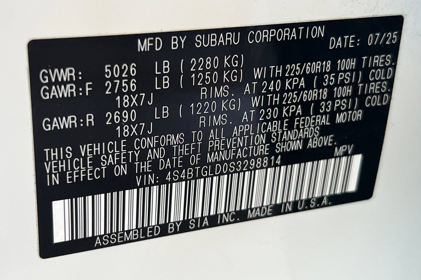 Certified 2025 Subaru Outback Onyx Edition XT AWD/4WD image 27