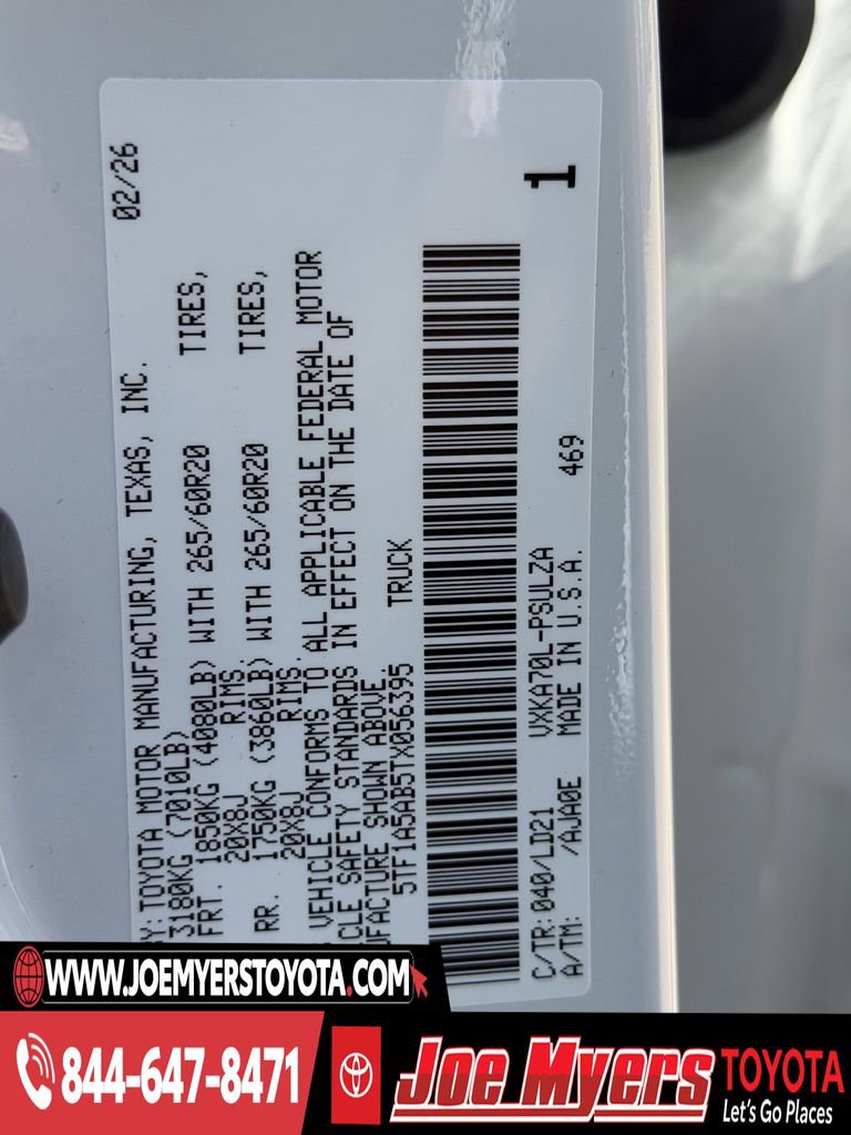 New 2026 Toyota Tundra Limited image 22