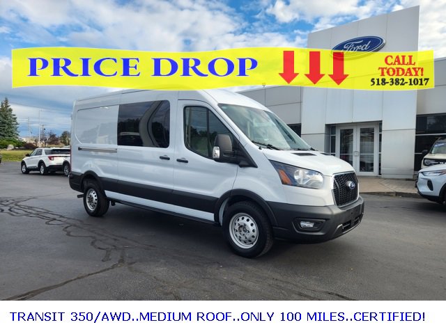 Certified 2024 Ford Transit 350 148 Medium Roof AWD w/ Upfitter Package