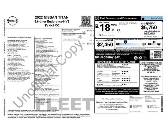 Used 2022 Nissan Titan SV AWD/4WD image 40