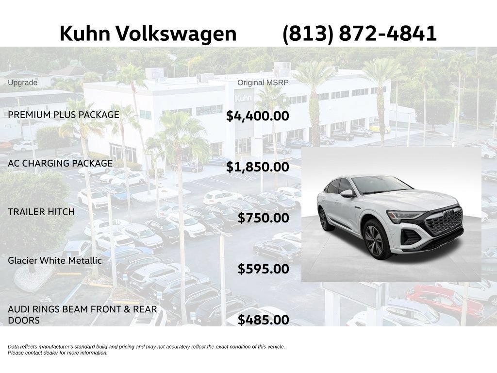 Used 2024 Audi Q8 e-tron Premium Plus w/ Premium Plus Package AWD/4WD image 2