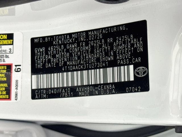 Certified 2026 Toyota Camry LE FWD image 32