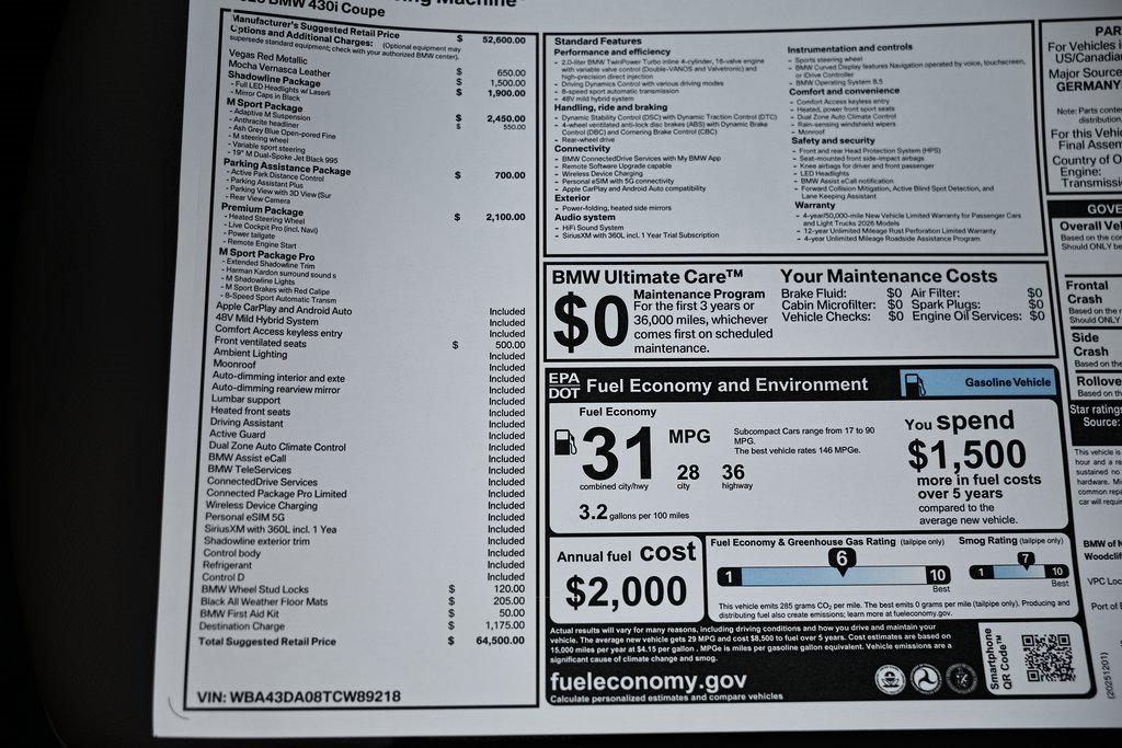 New 2026 BMW 430i Coupe w/ M Sport Package image 39