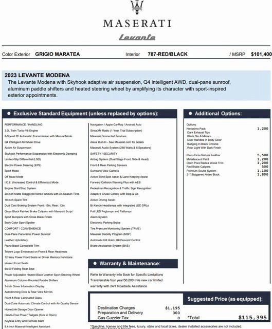 Certified 2022 Maserati Levante Modena image 2