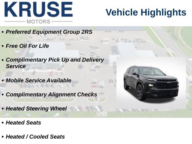 Used 2024 Chevrolet Traverse RS w/ LPO, Floor Liner Package AWD/4WD image 10