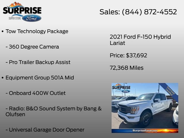 Used 2021 Ford F150 Lariat AWD/4WD image 7