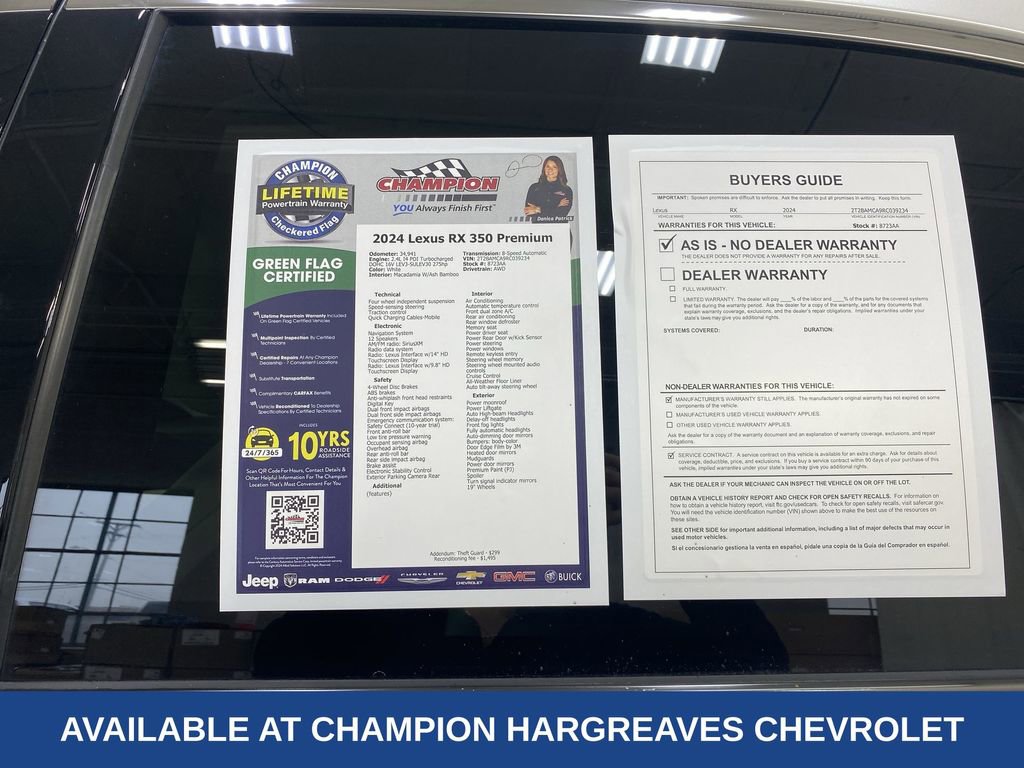 Used 2024 Lexus RX 350 Premium w/ Accessory Package image 43