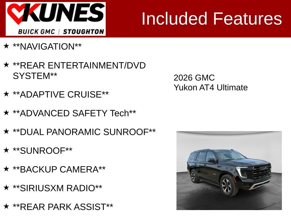 Used 2026 GMC Yukon AT4 Ultimate AWD/4WD image 2