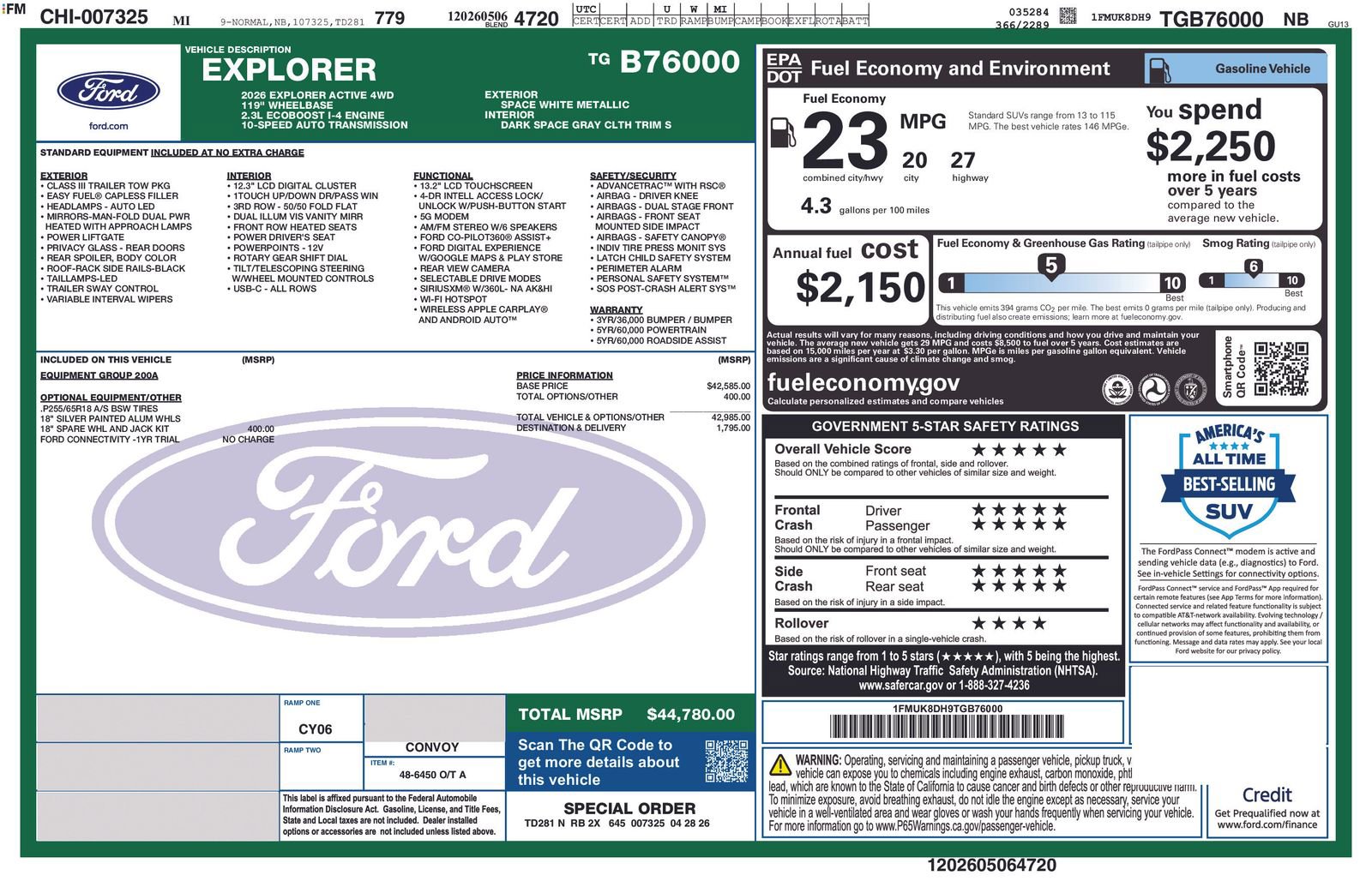 New 2026 Ford Explorer Active AWD/4WD image 5