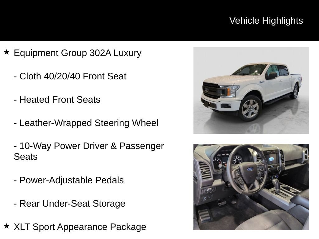 Used 2019 Ford F150 XLT w/ Equipment Group 302A Luxury image 11