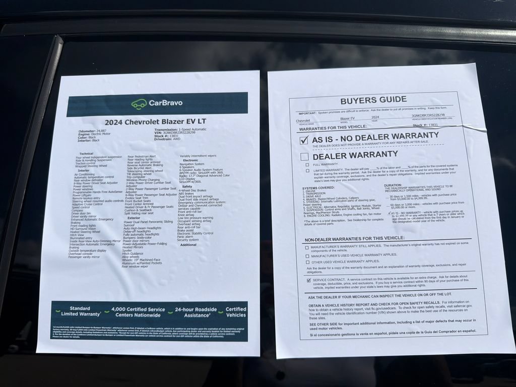 Certified 2024 Chevrolet Blazer EV LT AWD/4WD image 30