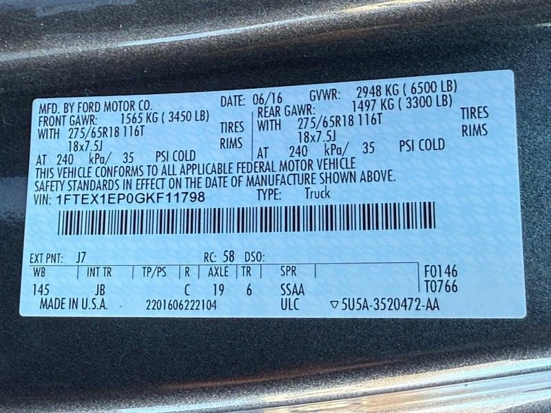 Used 2016 Ford F150 XLT w/ Equipment Group 302A Luxury image 26