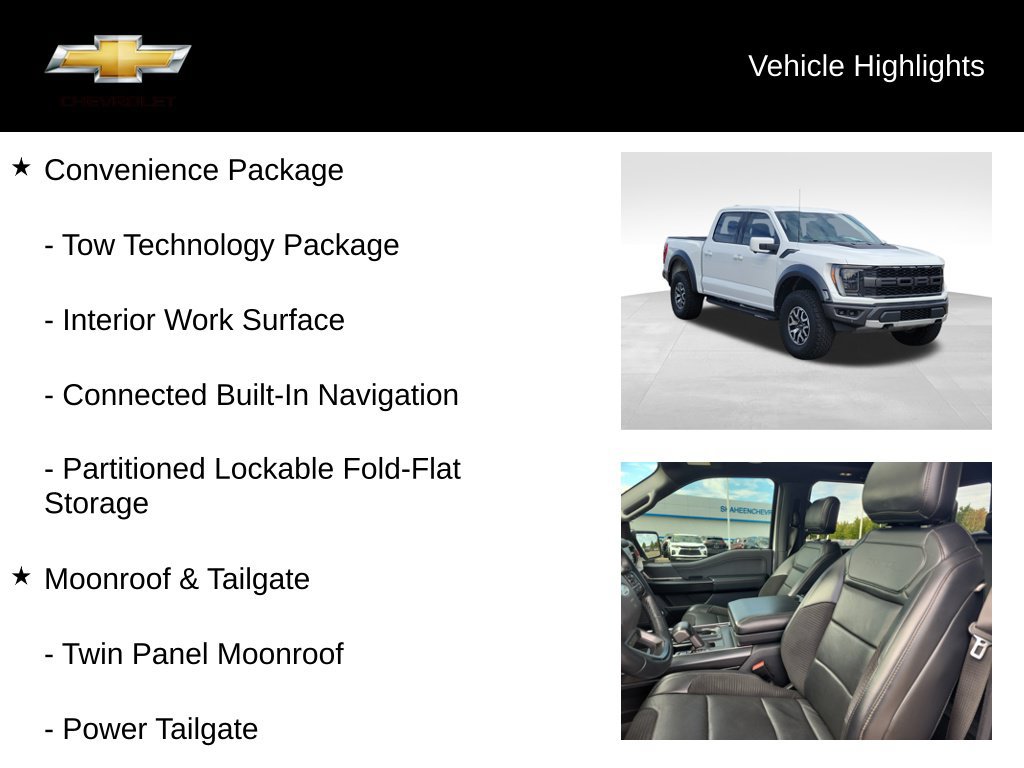 Used 2022 Ford F150 Raptor w/ Equipment Group 801A High AWD/4WD image 19