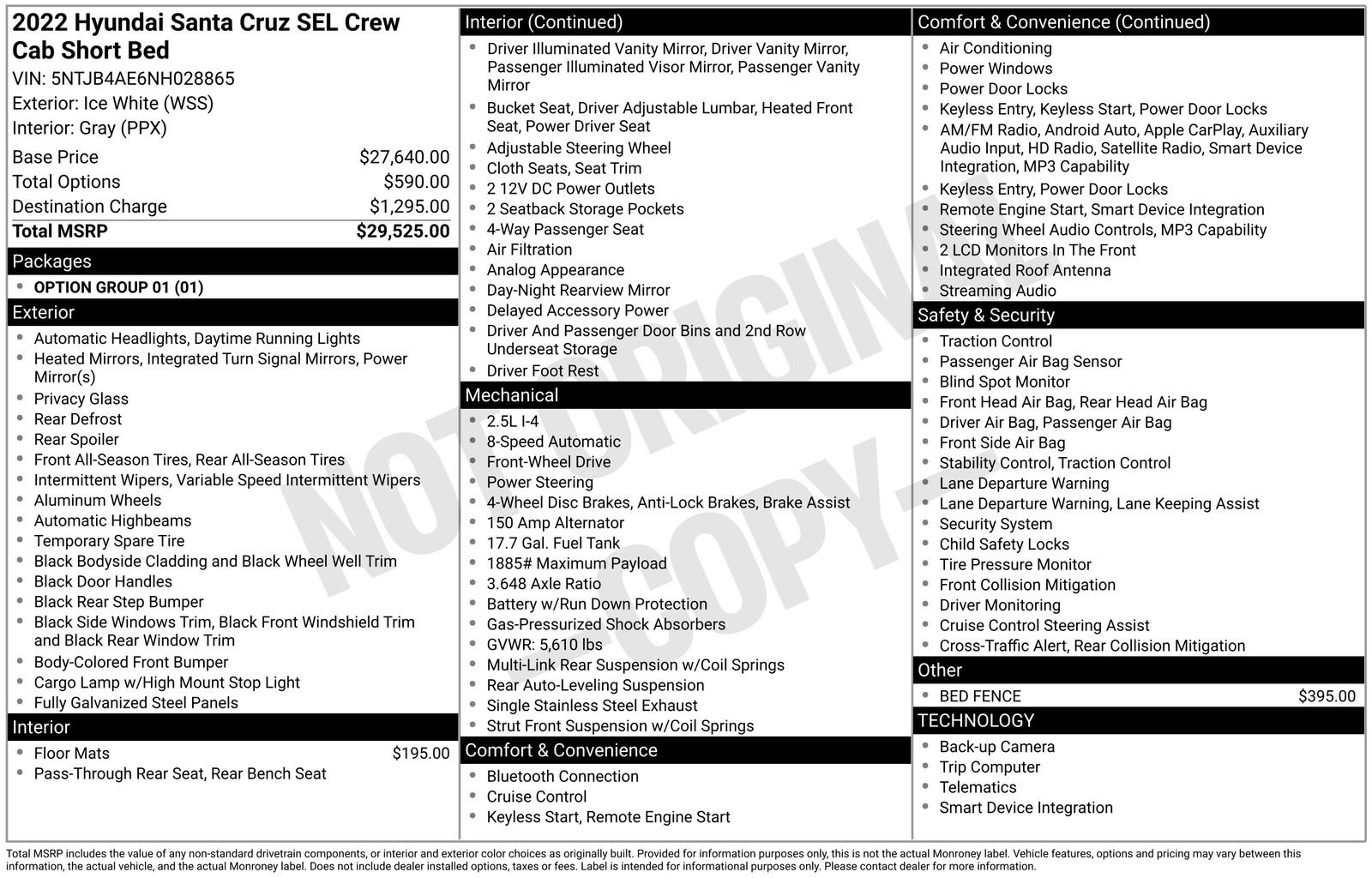 Used 2022 Hyundai Santa Cruz SEL FWD image 30