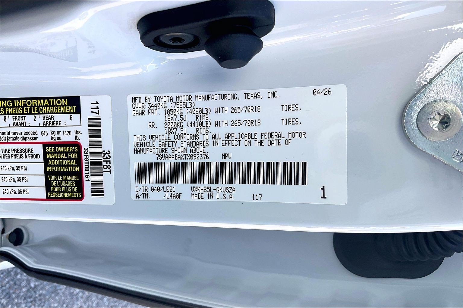 New 2026 Toyota Sequoia SR5 AWD/4WD image 17